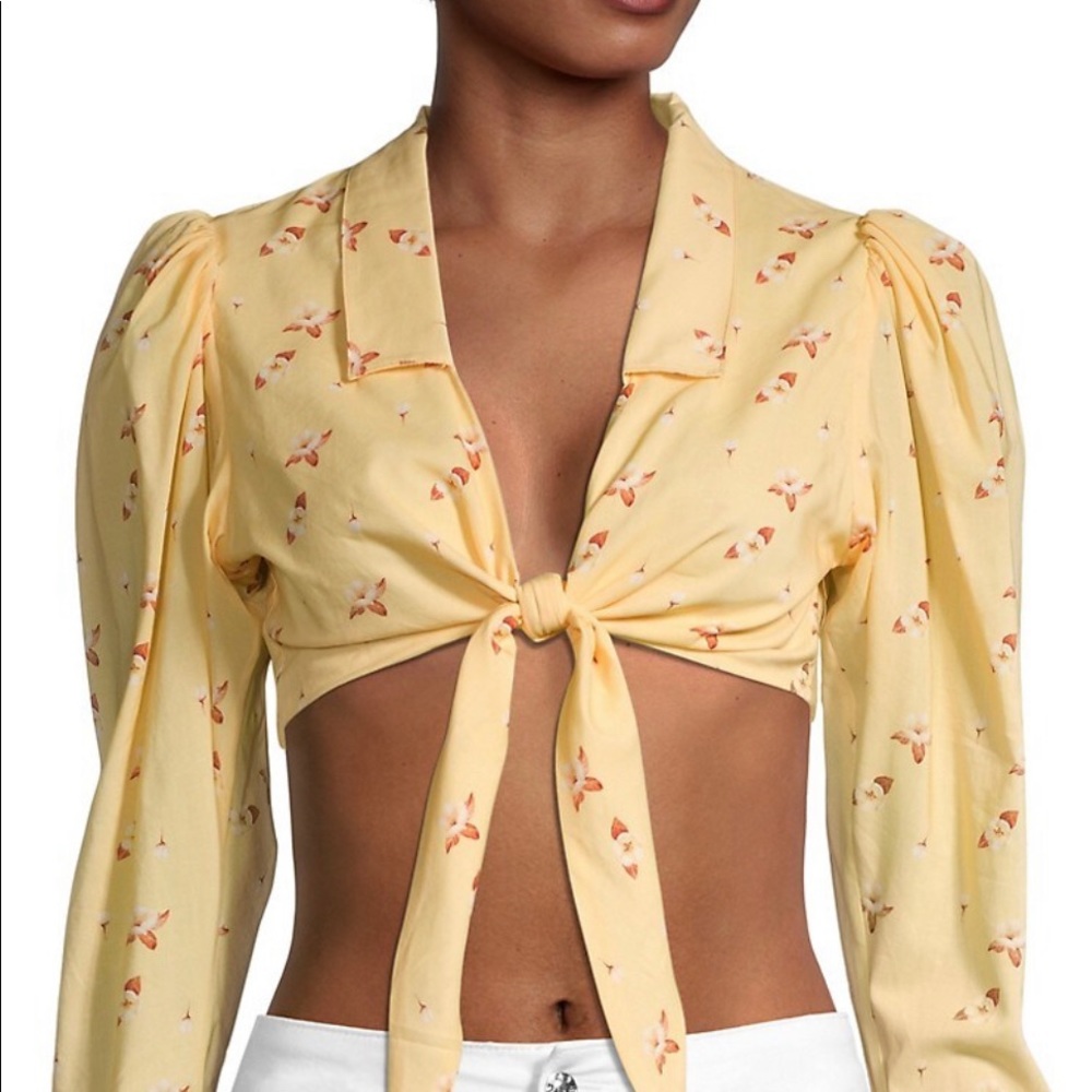 WeWoreWhat Bisou Floral Crop Top